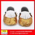 Alibaba china supplier new style kids white and yellow sequin baby moccasins soft sole leather baby girls shoes